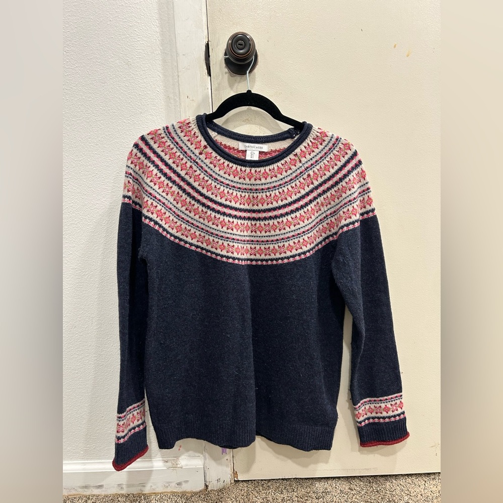 Tabitha Webb wool blend knit sweater, size Large